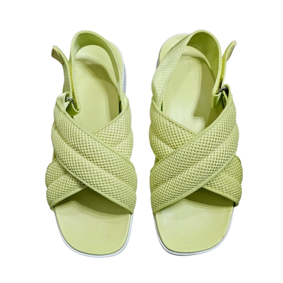 UGG Shoes - Ugg Nella Platform Slingback Sandals Pollen Lime Green Mesh Sz 9.5